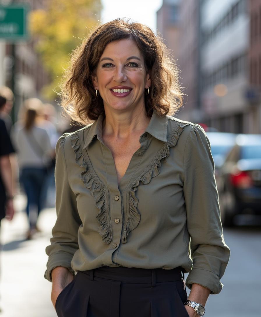 Leah Carpenter headshot in green blouse